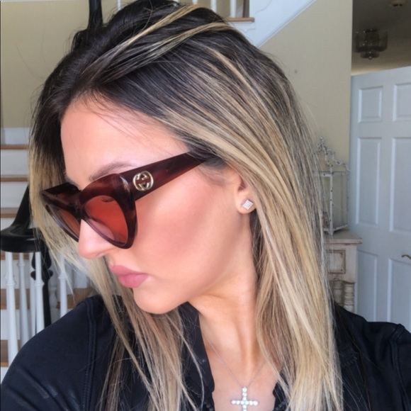 🔥NEW SHOW STOPPER GUCCI CAT EYE SUNGLASSES 🔥 - Picture 4 of 15